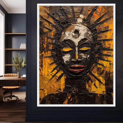 Tribal Mask 03 Canvas Wall Art