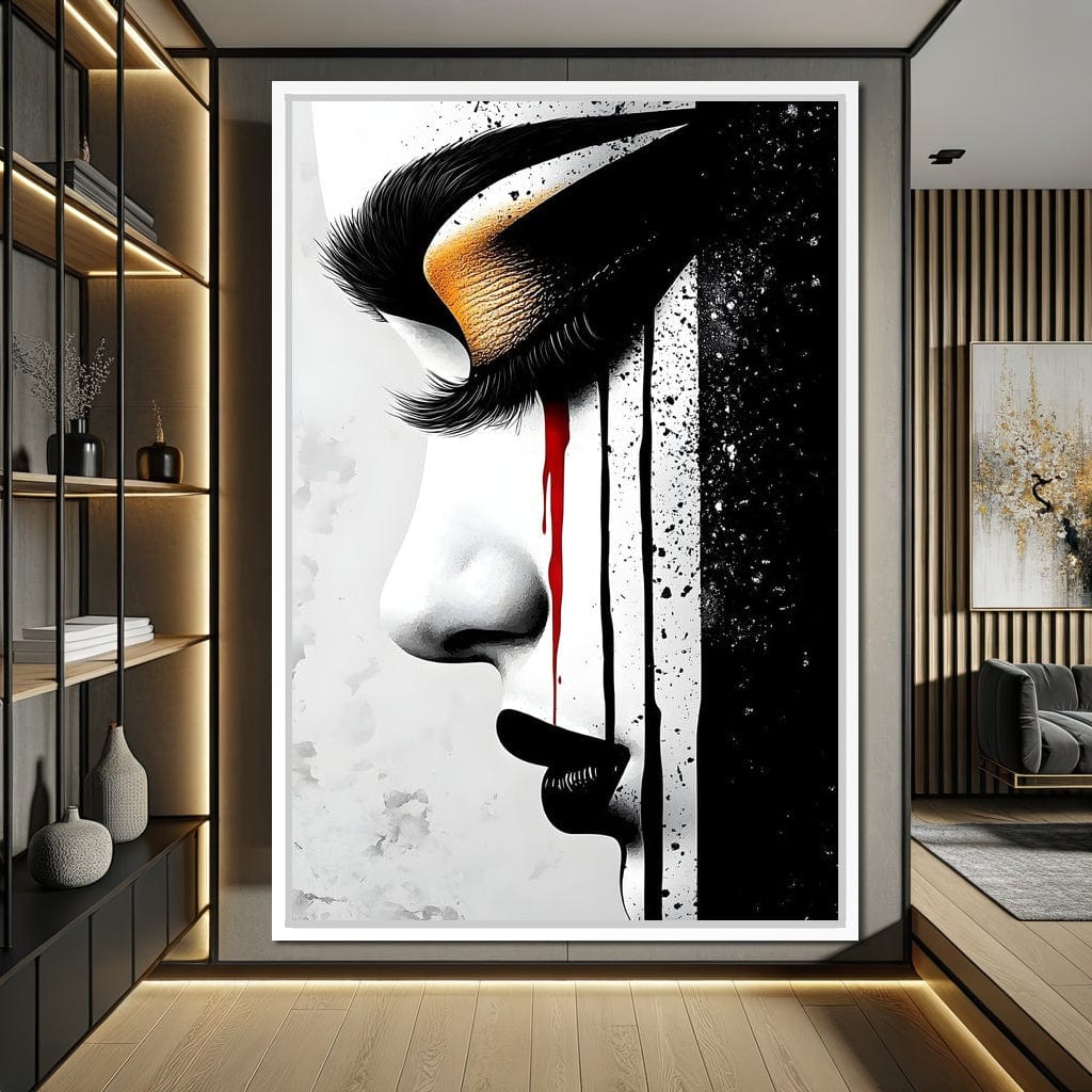 Golden Elegance Abstract Vision Canvas Wall Art