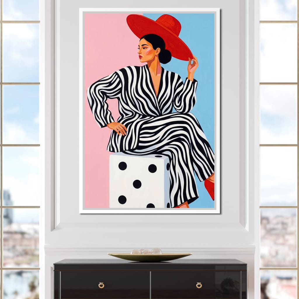 The Dice and the Diva Canvas Wall Art