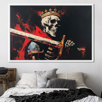 Majestic Shadows of Royal Descent Canvas Wall Art