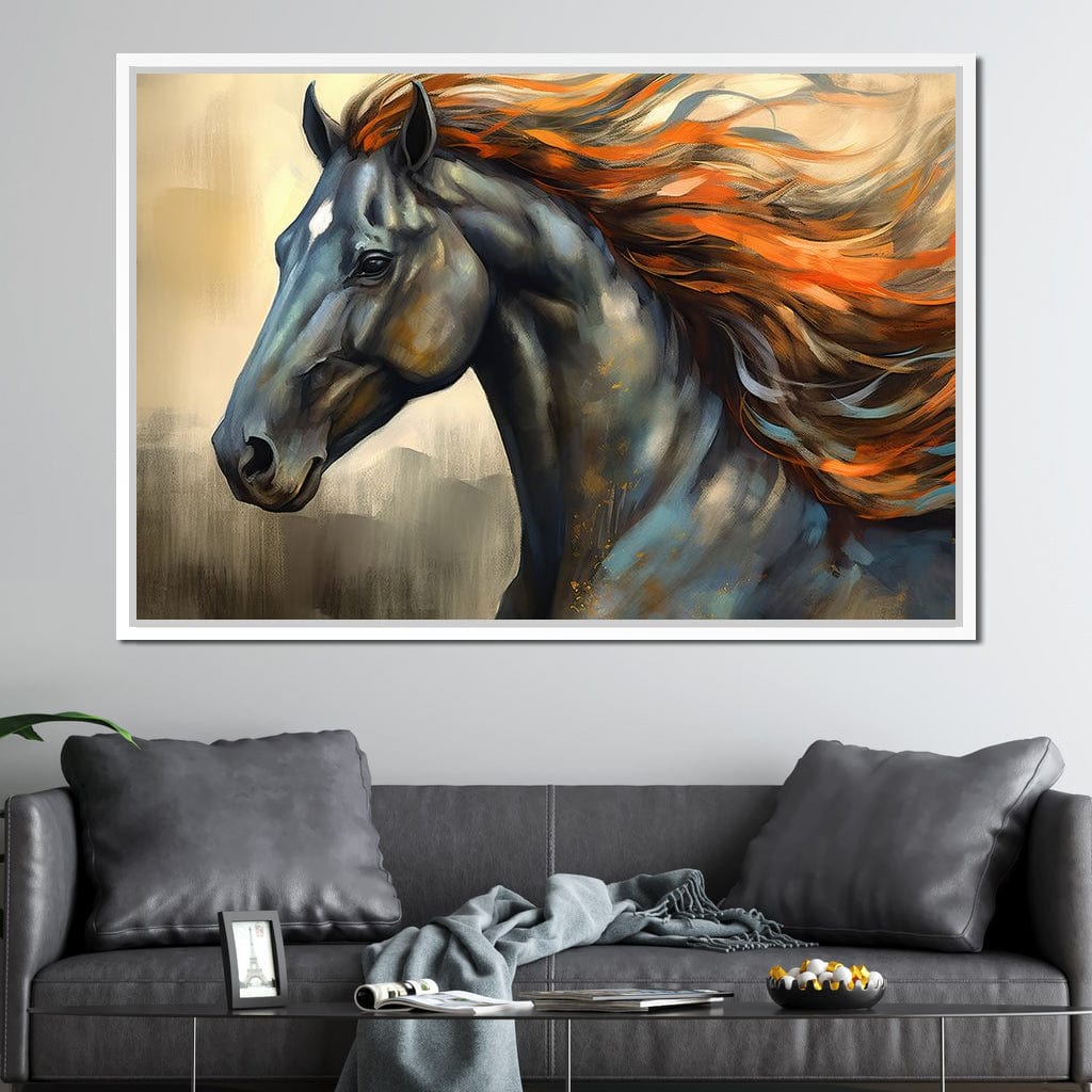 Equestrian Grace Canvas Wall Art