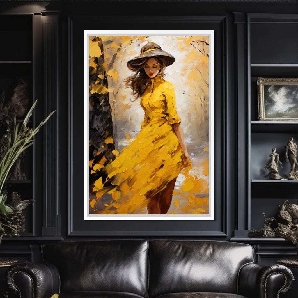 Elegance in Shades of Gold Canvas Wall Art