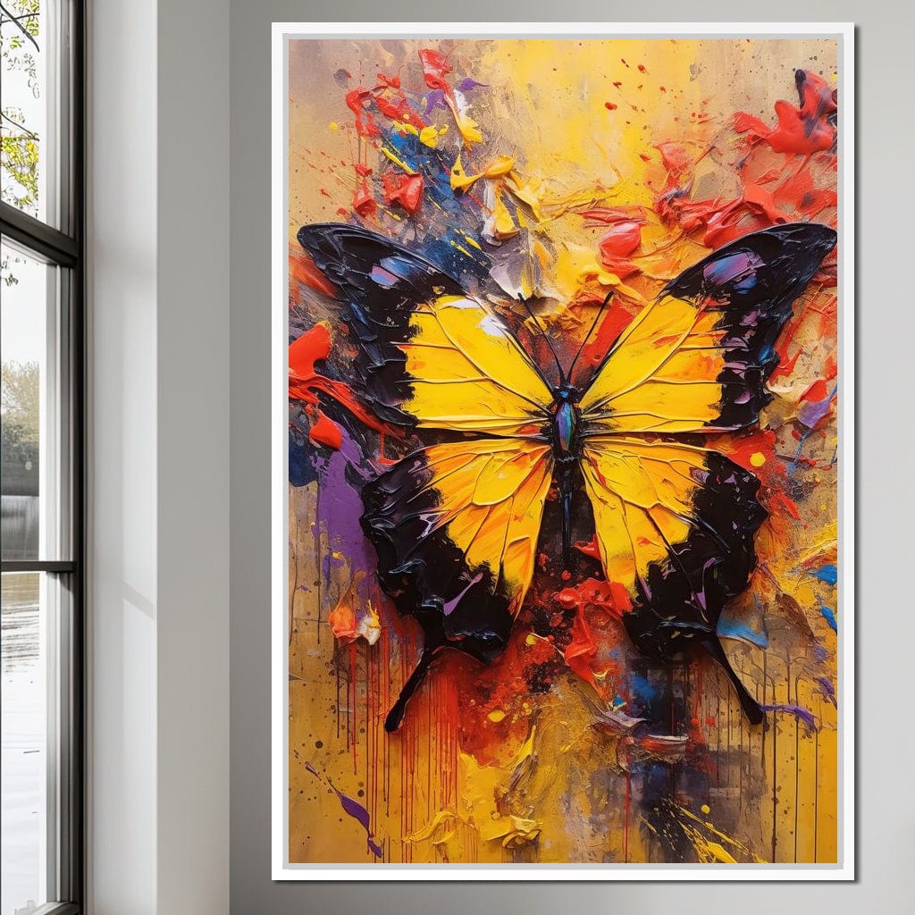 Colorburst Moths Canvas Wall Art