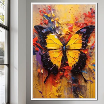 Colorburst Moths Canvas Wall Art