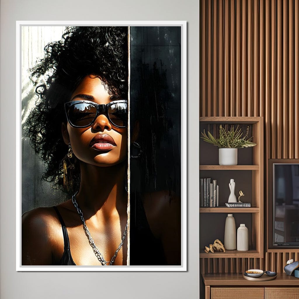 Sunlit Shadows Essence Canvas Wall Art