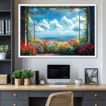 Blossom Breeze Panorama Canvas Wall Art