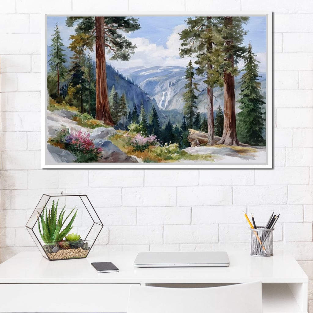 Sierra Falls Pine Vista Trail Canvas Wall Art