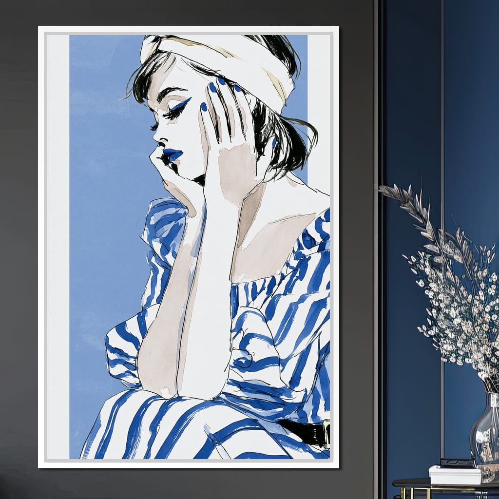 Clear Blue Sky Vacation Reverie Canvas Wall Art