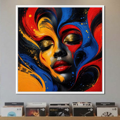 The Face Becomes Emotion Canvas Wall Art