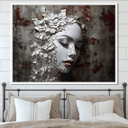 Shattered Mirage Canvas Wall Art