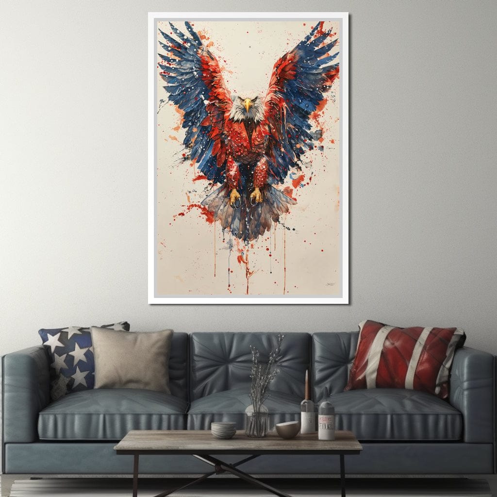 Majestic Flight: The Spirit of America Canvas Wall Art