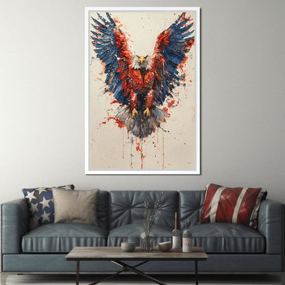 Majestic Flight: The Spirit of America Canvas Wall Art