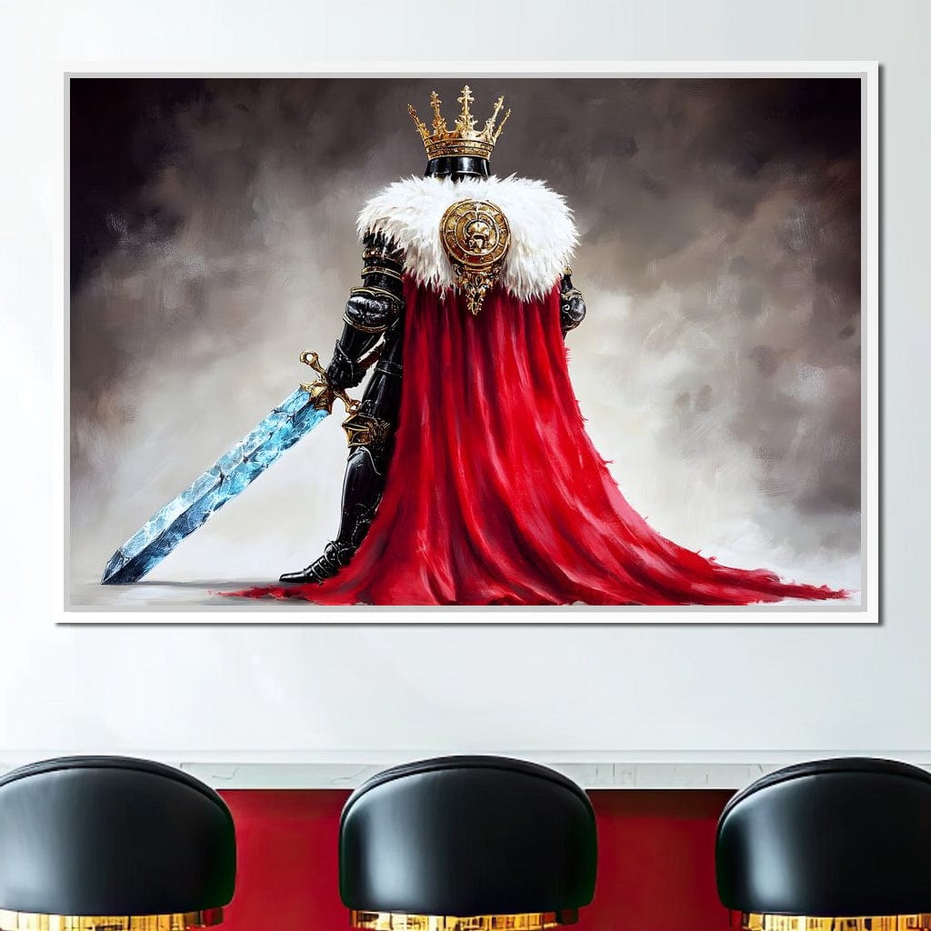 Majestic Regalia Warrior Canvas Wall Art