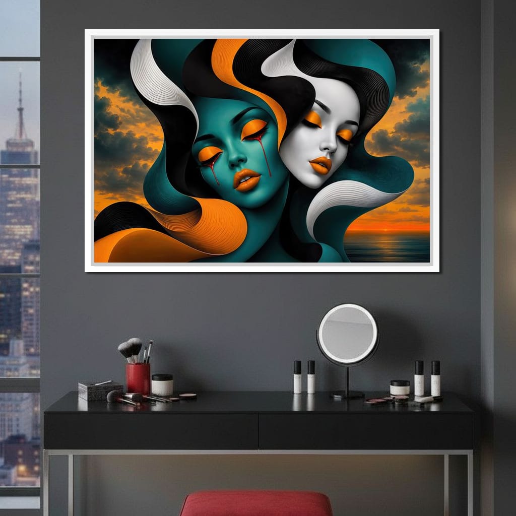 The Lovers Who Never Spoke Canvas Wall Art