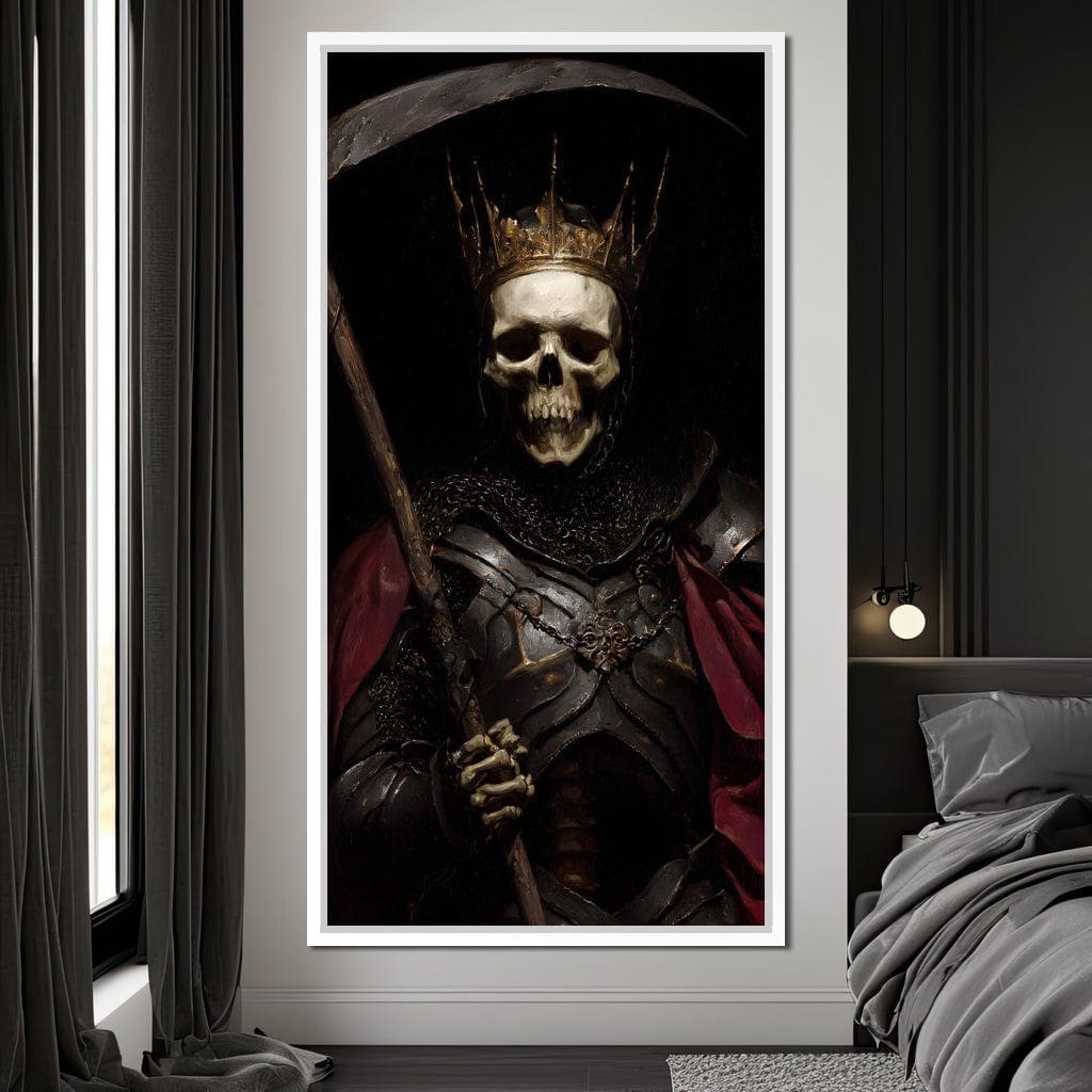 King of Bone and Shadow Reign Canvas Wall Art