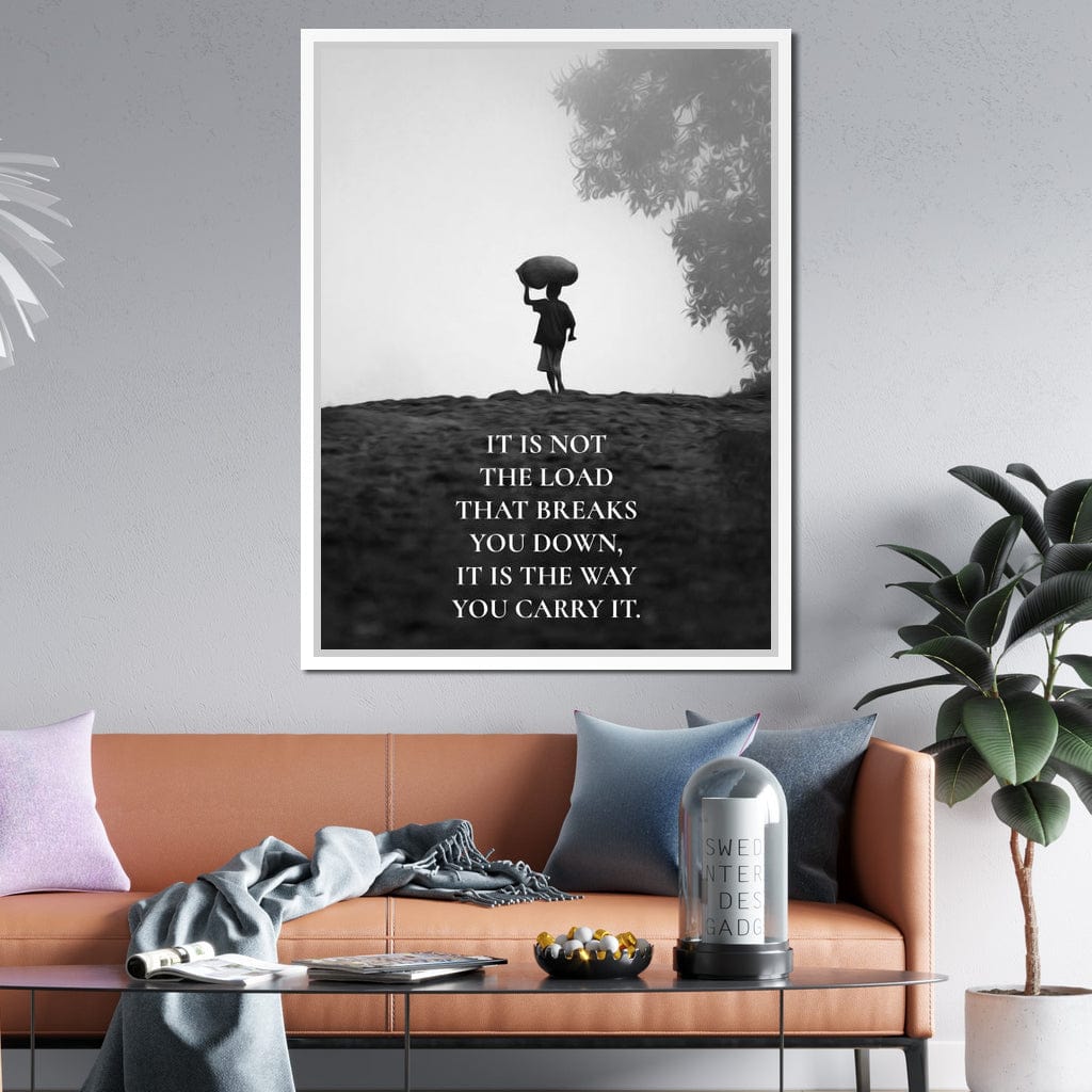 Carry The Load Wisely Canvas Wall Art