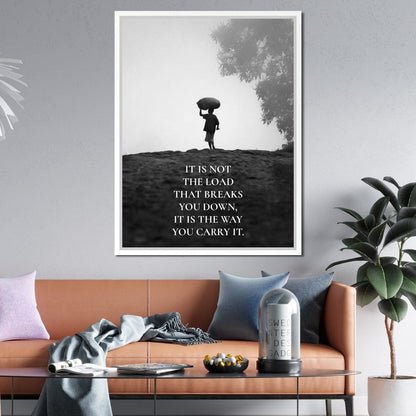 Carry The Load Wisely Canvas Wall Art