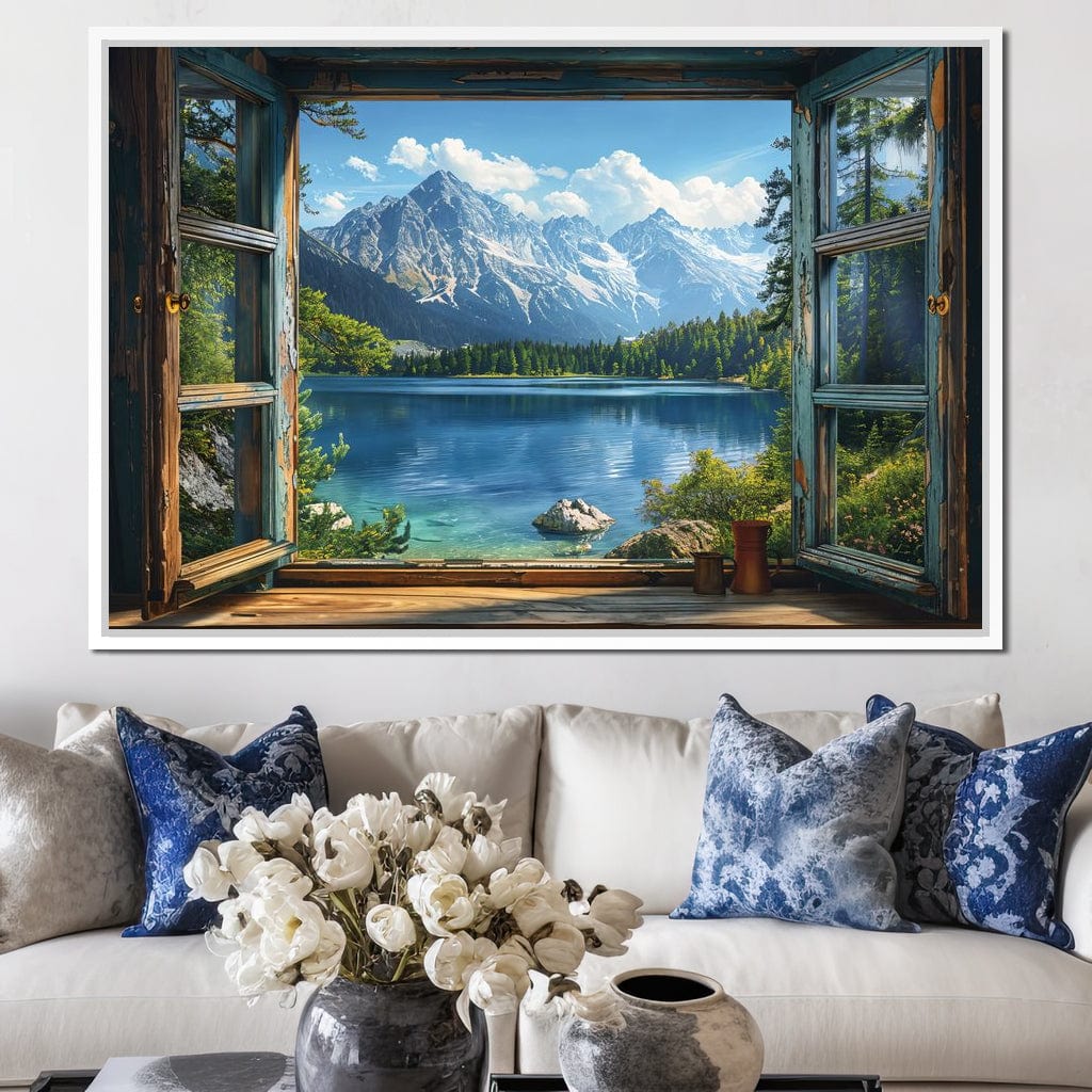 Alpine Serenity Vista Canvas Wall Art