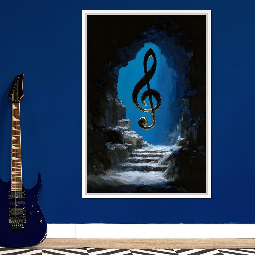 Celestial Clef Cavern Song Canvas Wall Art