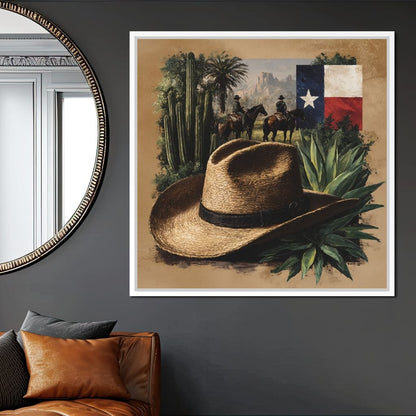 Texas Rangers Desert Legacy Canvas Wall Art