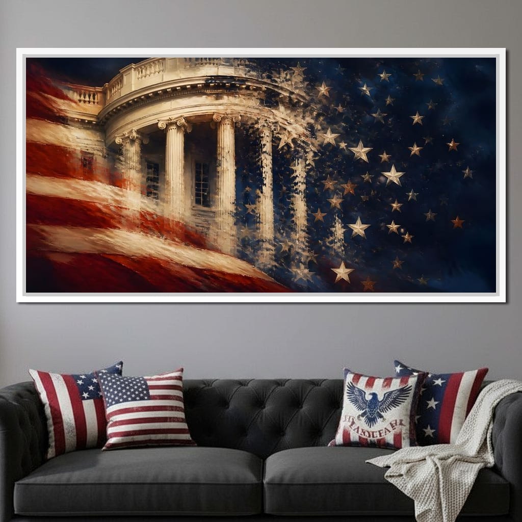 Republic Fading Into the Stars Canvas Wall Art