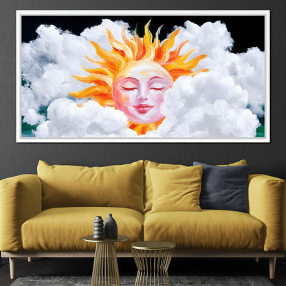 Radiant Dreams of Celestial Day Canvas Wall Art