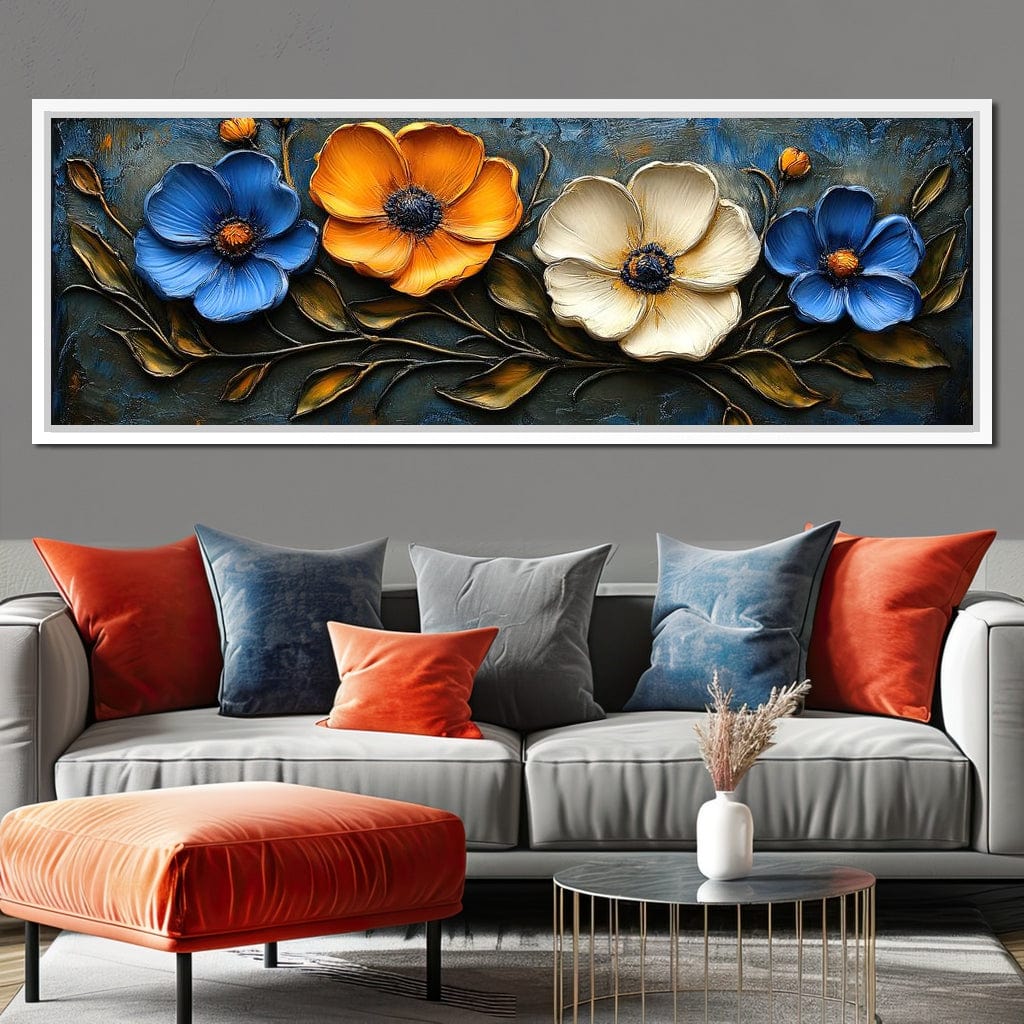 Floral Symphony of Vibrant Colors Canvas Wall Art