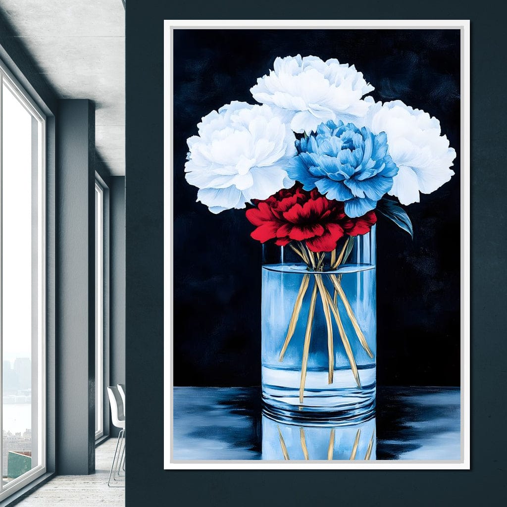 Heavenly Petal Symphony Canvas Wall Art