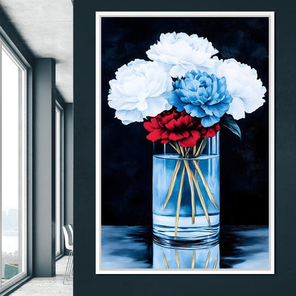 Heavenly Petal Symphony Canvas Wall Art