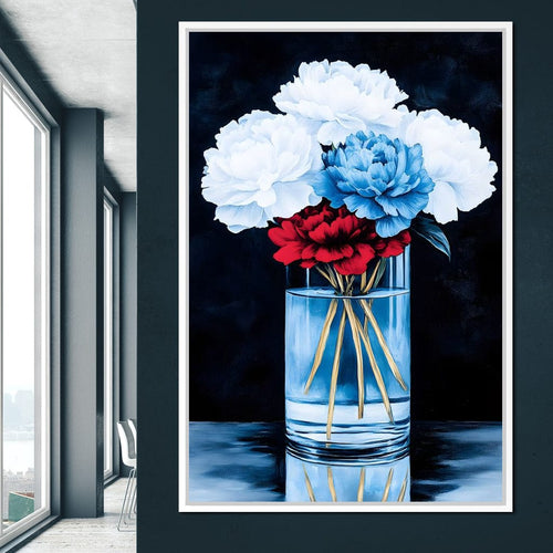 Heavenly Petal Symphony Canvas Wall Art