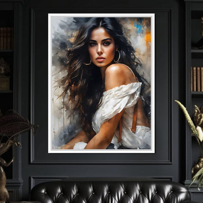 Female Portrait 169 Canvas Wall Art