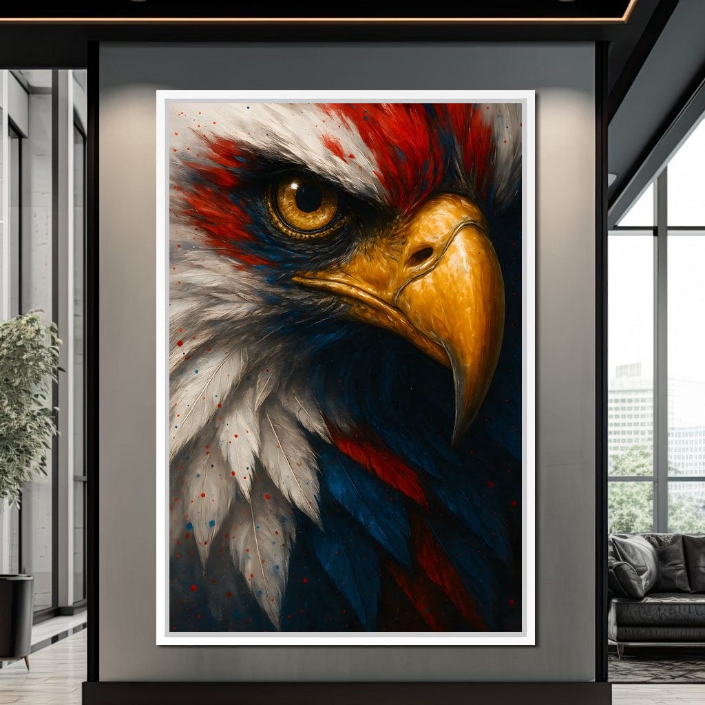 Majestic Gaze of Freedom Canvas Wall Art