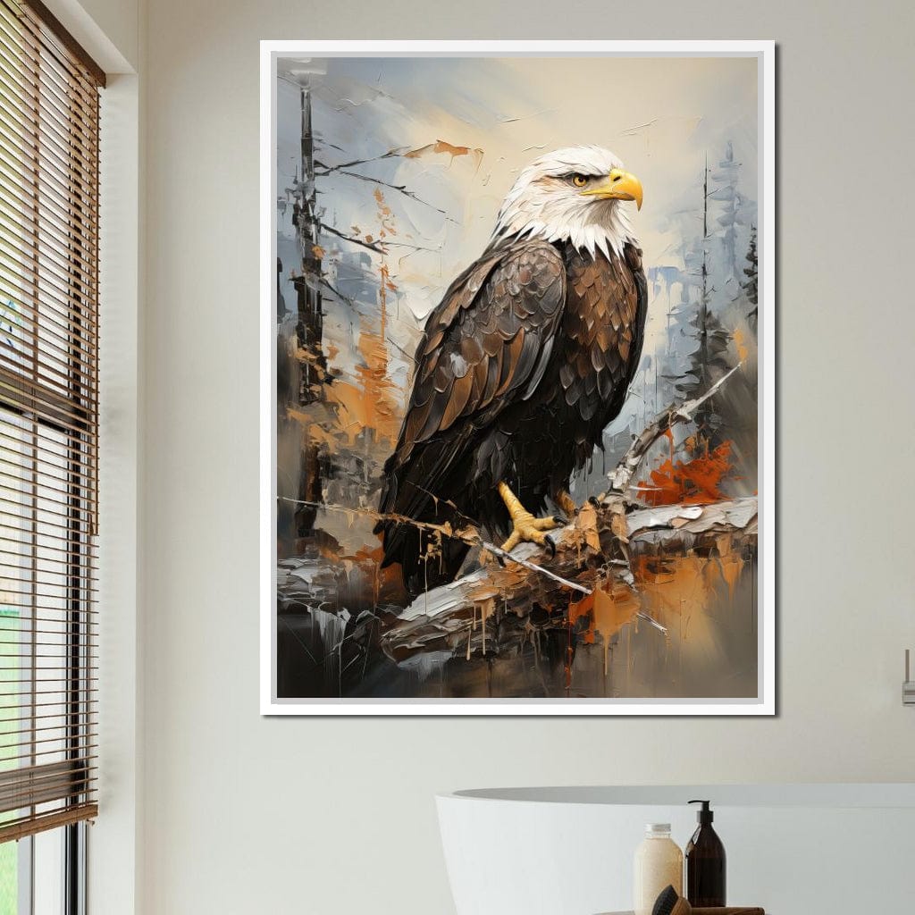 Majestic Eagle Outlook Canvas Wall Art