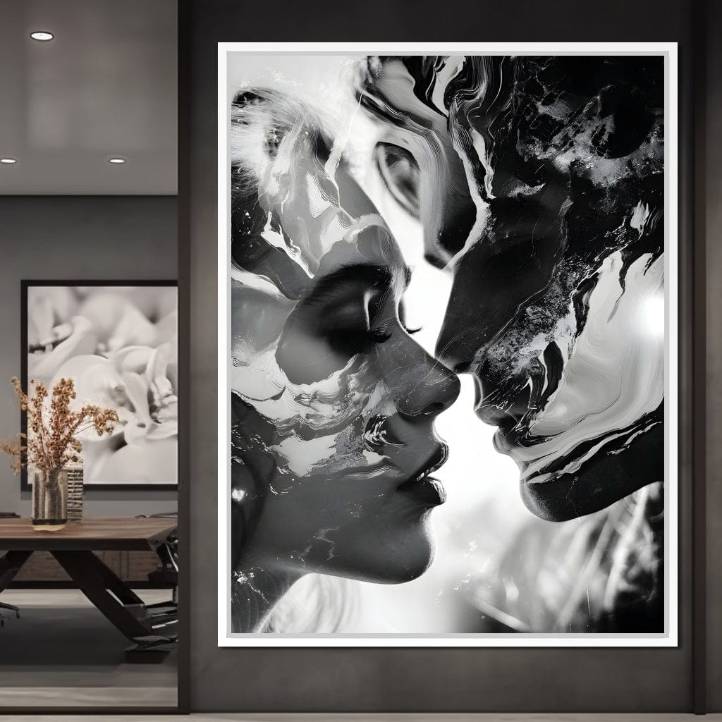 Luminous Liquid Kisses Canvas Wall Art