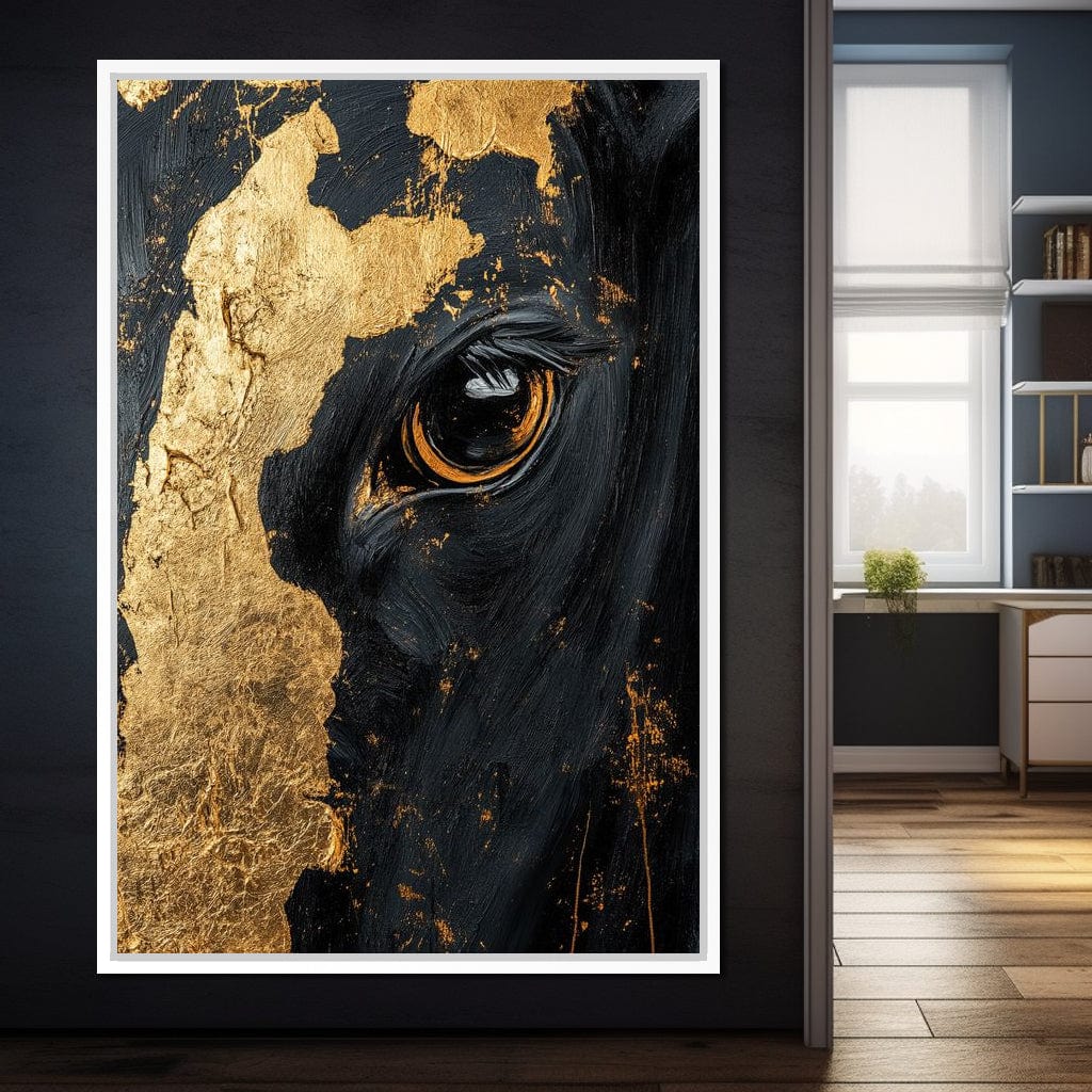 Gilded Bovine Canvas Wall Art