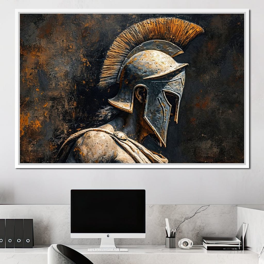Athenian Warrior Canvas Wall Art