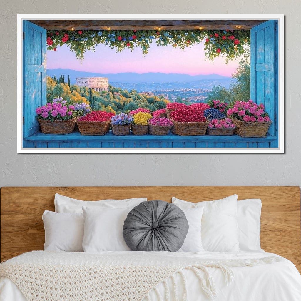 Tuscan Garden Splendor Vista Canvas Wall Art