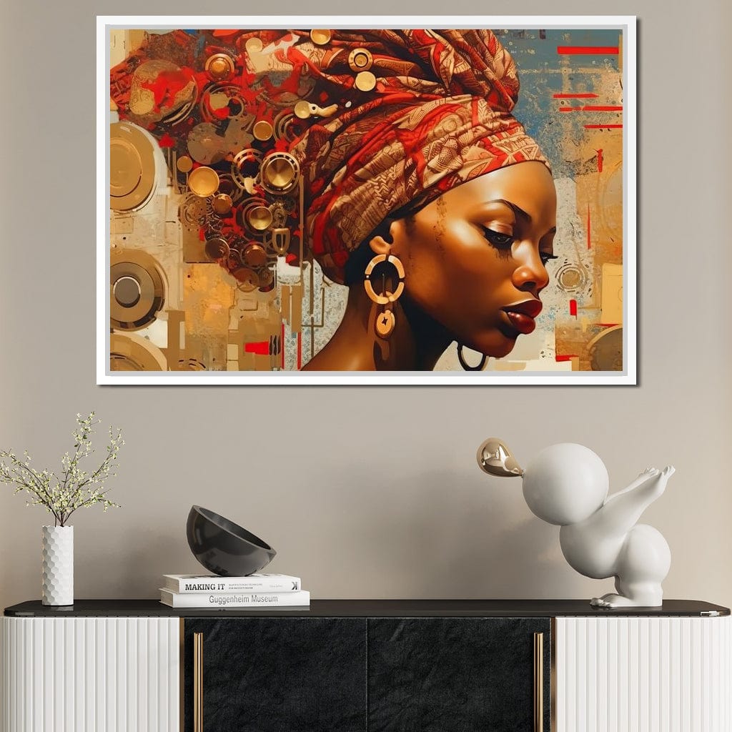 African Portrait Dingane Canvas Wall Art