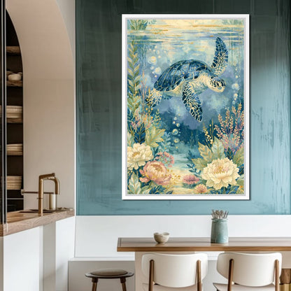 Silent Passage Through The Deep Sea Canvas Wall Art