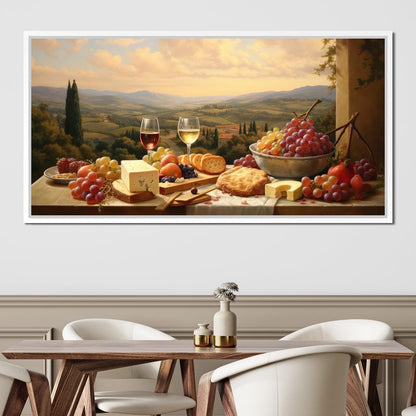 Wine & Cheese Valley Canvas Wall Art