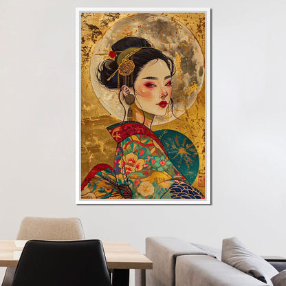 Celestial Empress Radiance Canvas Wall Art