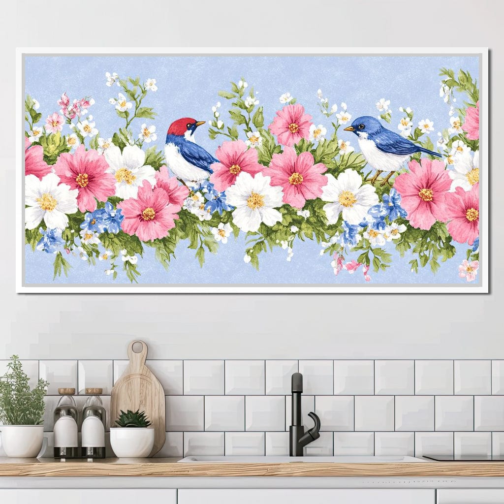 Delicate Harmony of Blossoms Canvas Wall Art