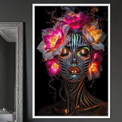 The Blooming Shaman Canvas Wall Art