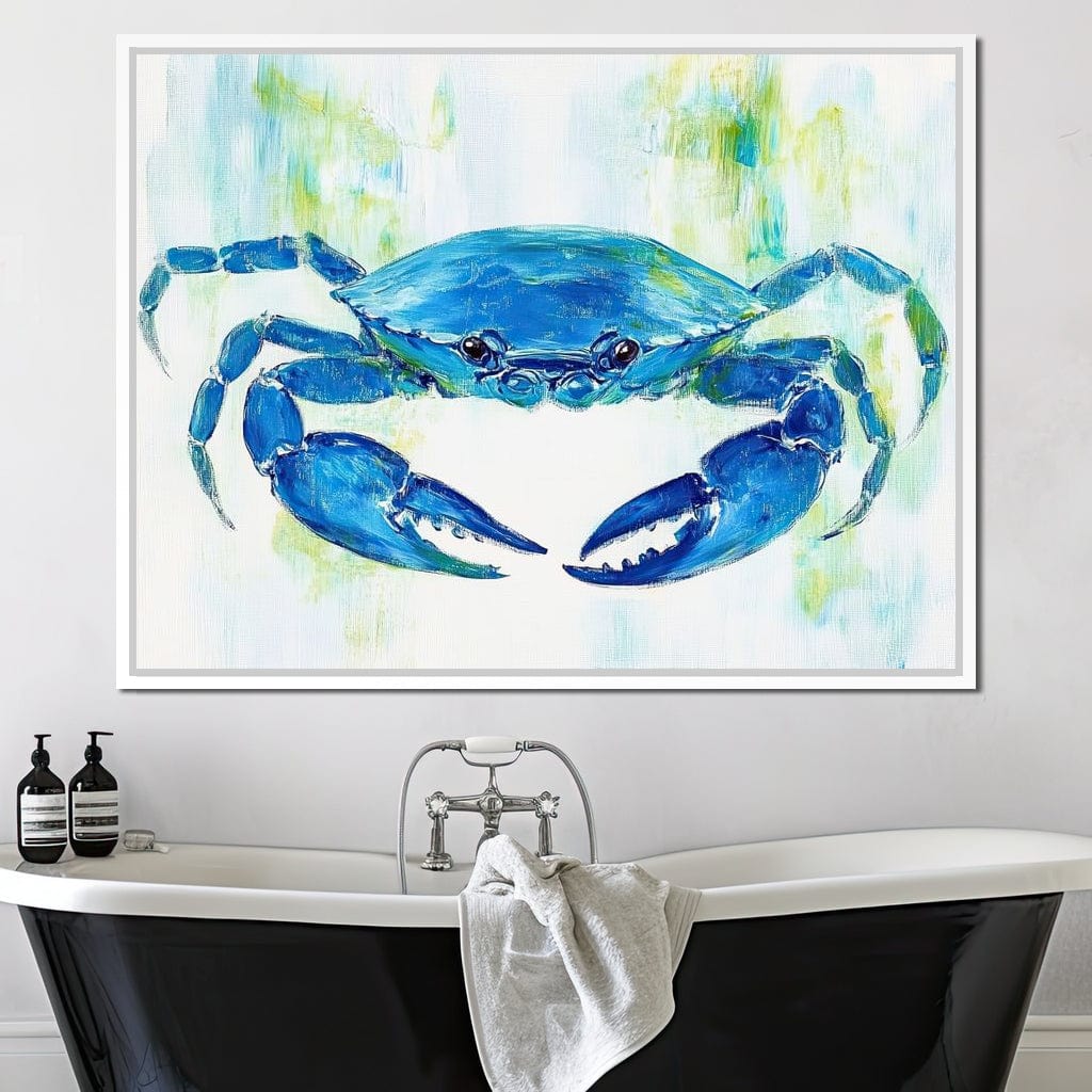 Crab Coastal Journey Canvas Wall Art