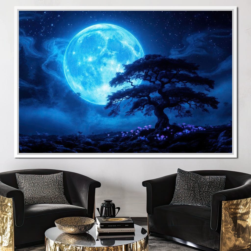 Nocturne in Indigo Canvas Wall Art