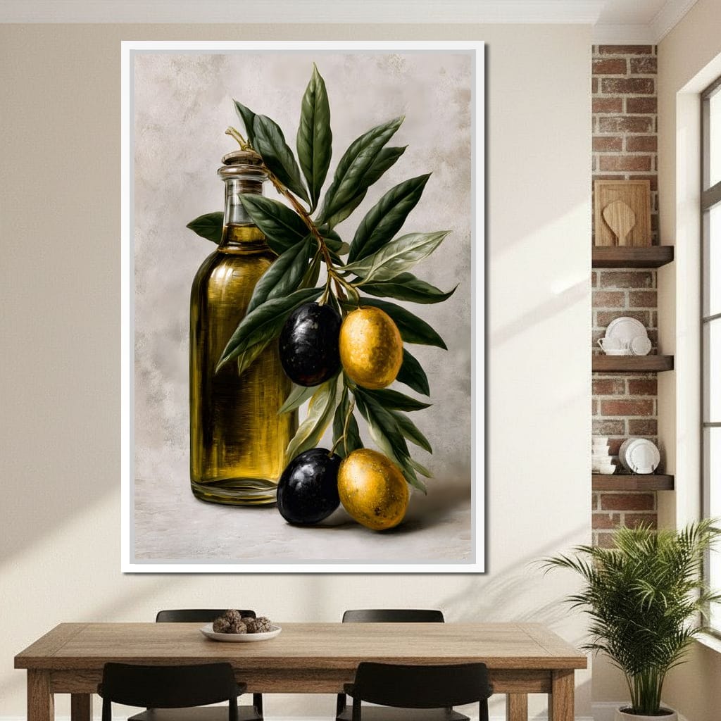 Harvest From The Mediterranean Grove Canvas Wall Art