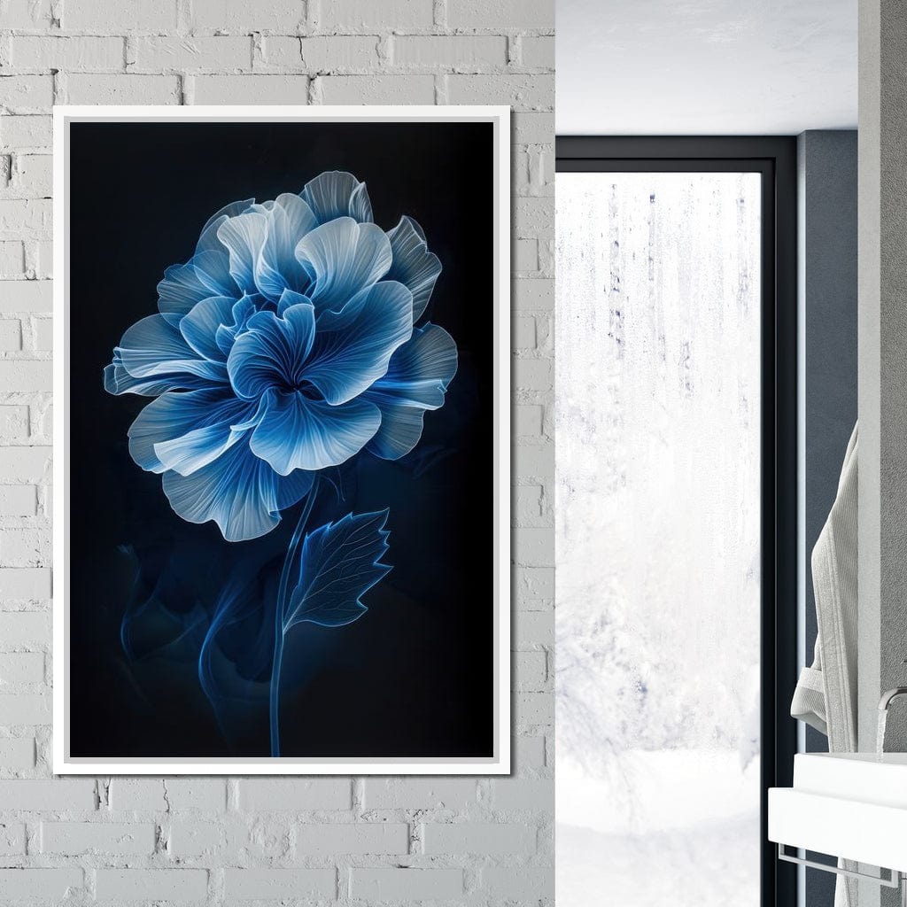 Blue Dream Blossom Canvas Wall Art
