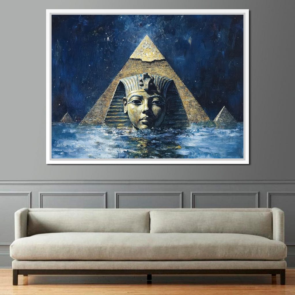 Pharaoh's Timeless Reflection Canvas Wall Art