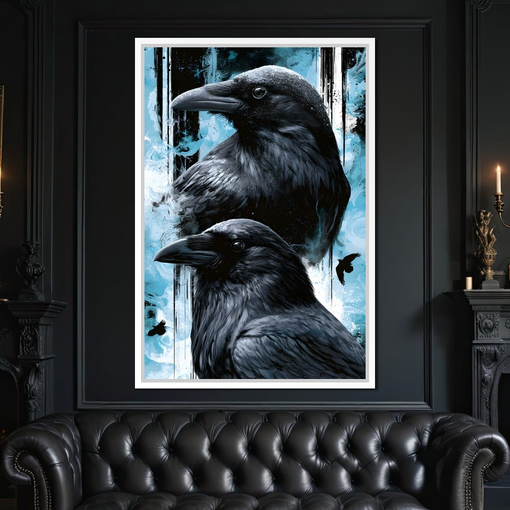 Silent Ravens Watchers Of The Cold Canvas Wall Art