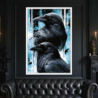 Silent Ravens Watchers Of The Cold Canvas Wall Art